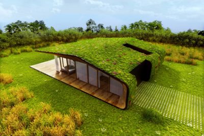 Green Nest House by ON-A - vivienda prefabricada madera - Diseño sostenible - Casas ecológicas - Casas prefabricadas Ecológicas de madera - Bio arquitectura