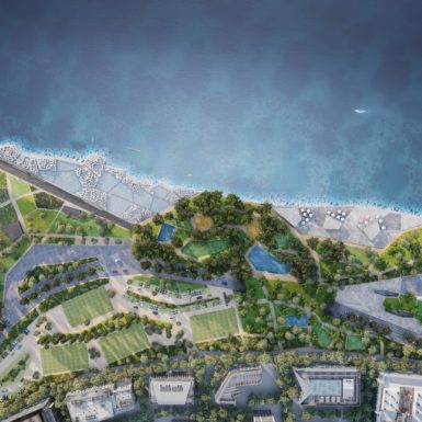 Llano Amarillo Waterfront es una propuesta de re-estructuración urbana en Algeciras que busca aproximarse al mar a través de una topografía.